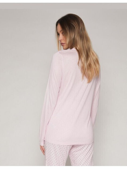 Admas Set Pijamale pentru Femei Rosa