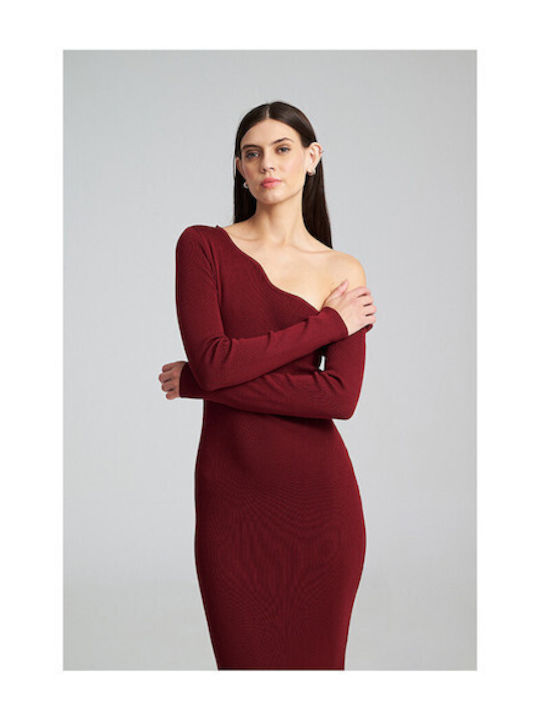 Jerrin Maxi Φόρεμα Πλεκτό Cherry