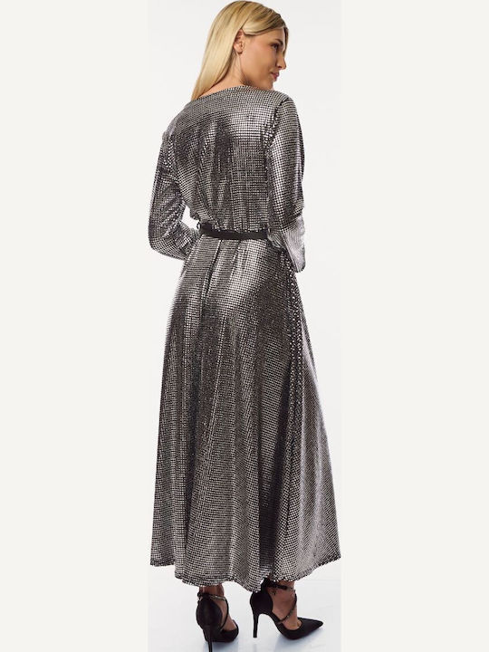 Maxi Abendkleid Silver