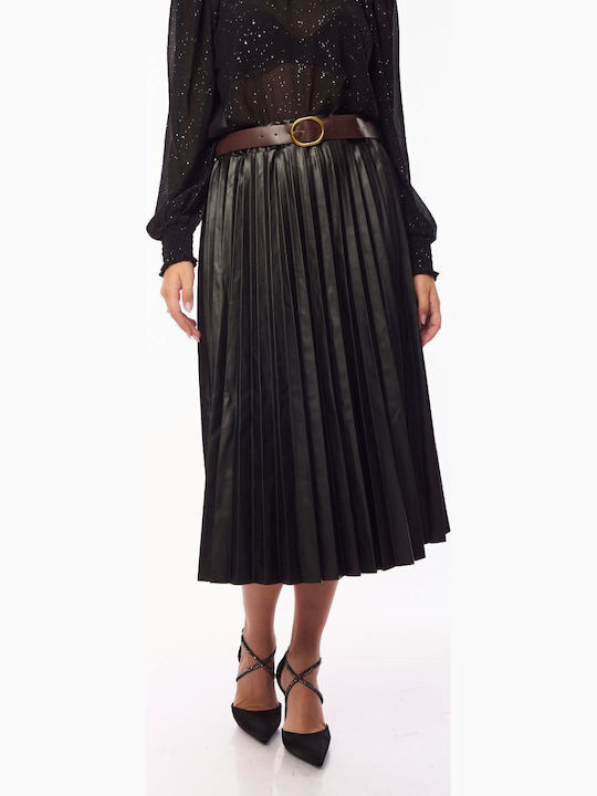 Leather Skirt Black