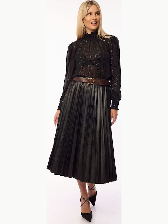 Leather Skirt Black