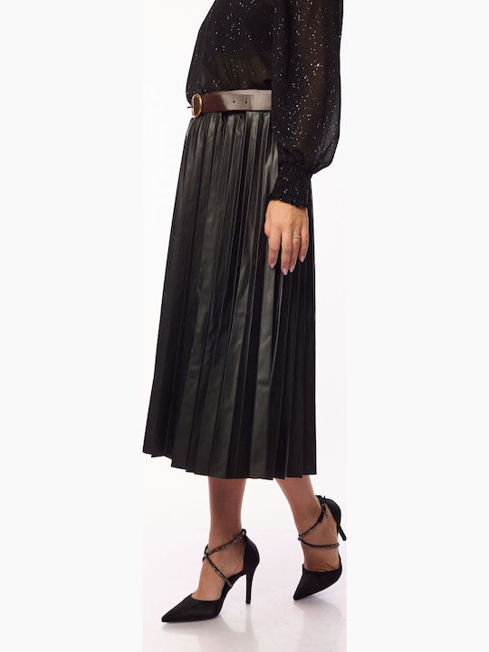 Leather Skirt Black