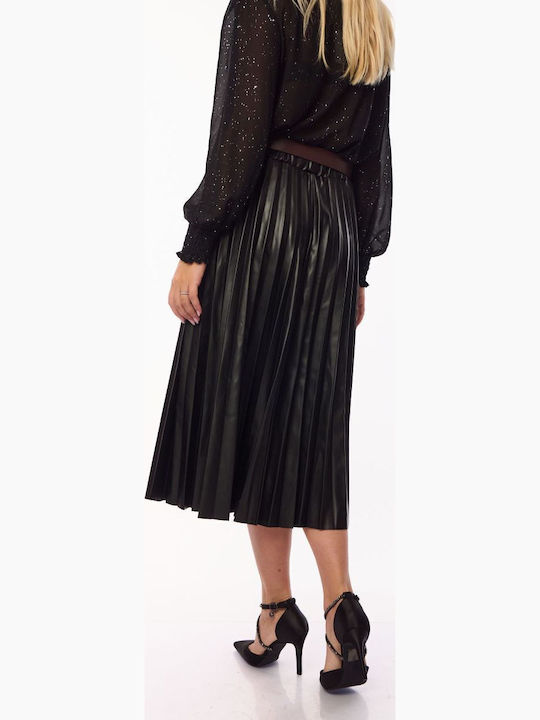 Leather Skirt Black