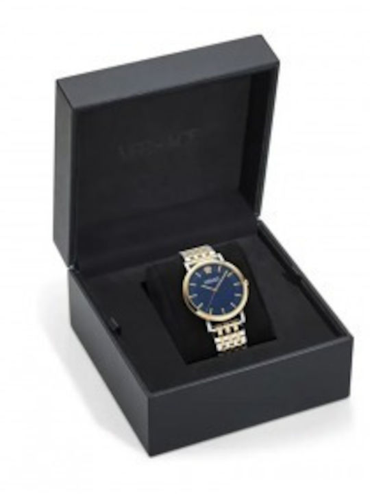 Versace Greca Γυναικείο Ρολόι 40mm Μπαταρίας με Ασημί Μεταλλικό Μπρασελέ