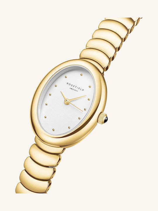 Rosefield Women's Watch with Gold Metal Bracelet