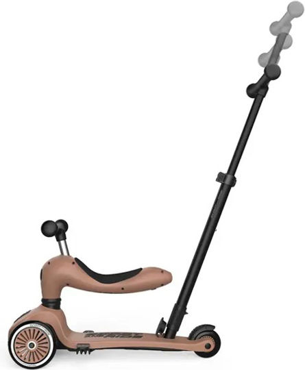Scoot & Ride Kinderroller Highwaykick 1 Push & Go 3-Rad mit Sitz Mocha