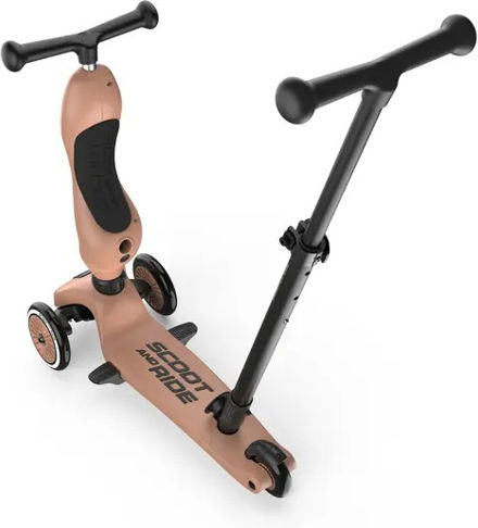 Scoot & Ride Kinderroller Highwaykick 1 Push & Go 3-Rad mit Sitz Mocha