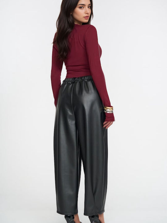 Women's Fabric Trousers Black