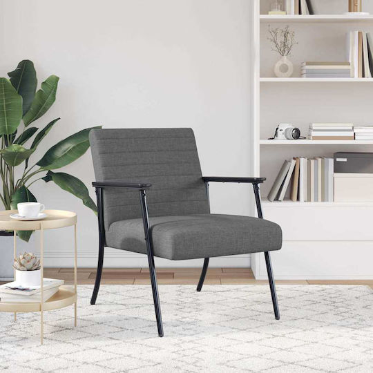 Πολυθρόνα 59x75x78cm Σκούρο Γκρι Πολυθρόνα 59x75x78cm Σκούρο Γκρι