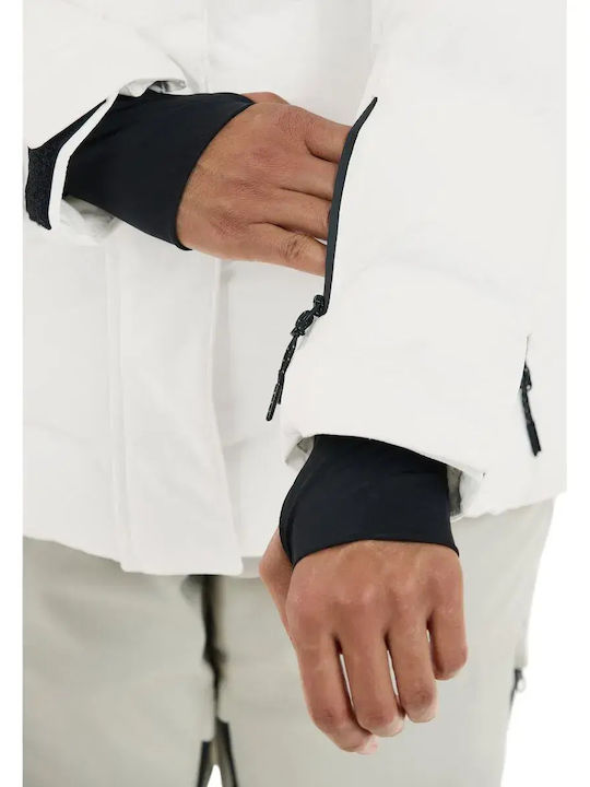 Kurz Damen Puffer Jacke für Winter White