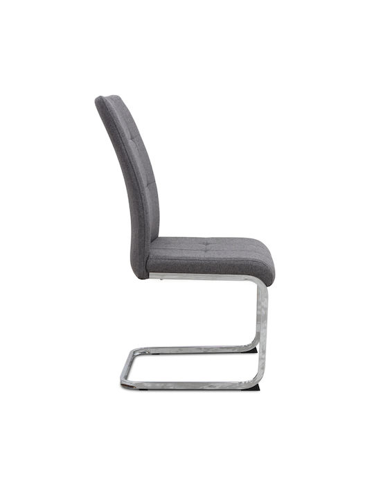 Laura Dining Room Fabric Chair Grey 42x58x98cm
