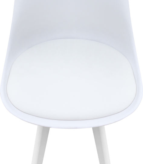 Viva Dining Room Polypropylene Chair White 48.5x54x80cm