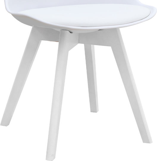 Viva Dining Room Polypropylene Chair White 48.5x54x80cm