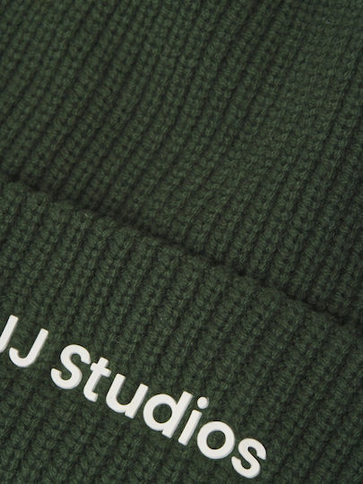 Beanie Unisex Beanie Knitted in Green color