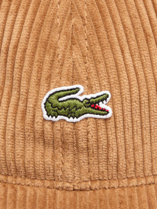 Lacoste Șapcă Din Catifea Unisex Lacoste Maro Rk3447-dpc