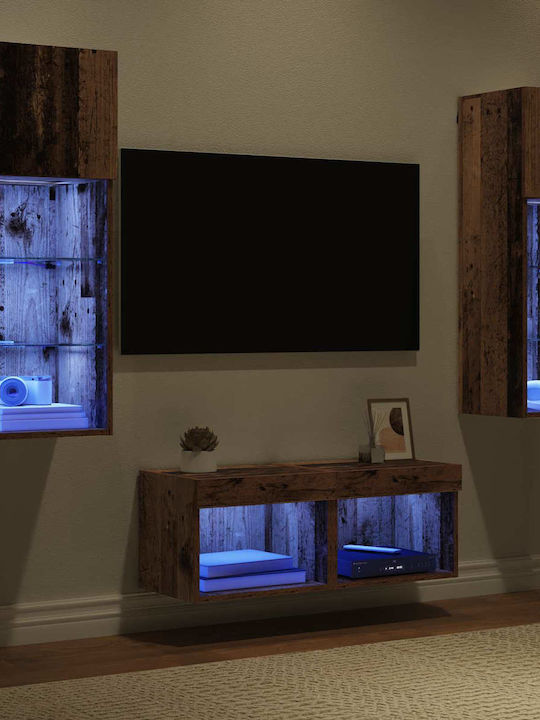 Wohnzimmer TV-Einheit Artisan Oak mit Beleuchtung L40xB30xH30cm