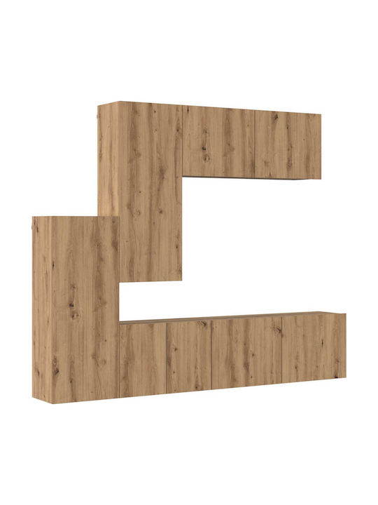 Living Room TV Unit Artisan Oak L40.5xW30xH102cm