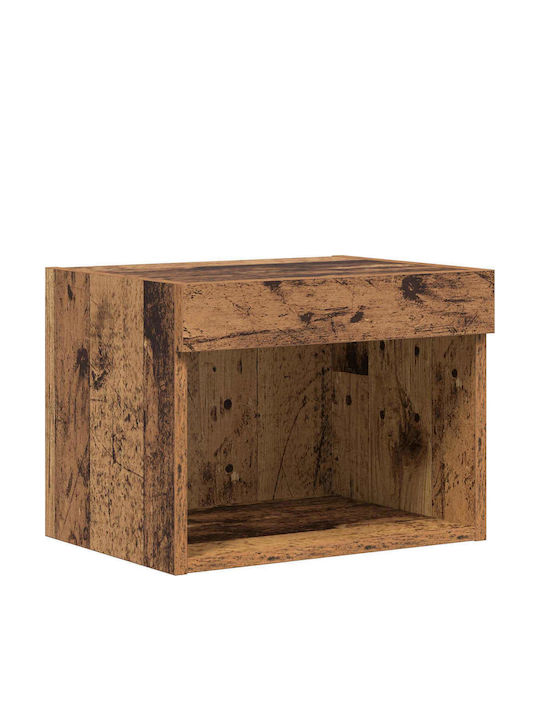 Wohnzimmer TV-Einheit Black Beech mit Beleuchtung L100xB30xH40cm