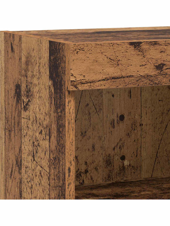 Wohnzimmer TV-Einheit Black Beech mit Beleuchtung L100xB30xH40cm