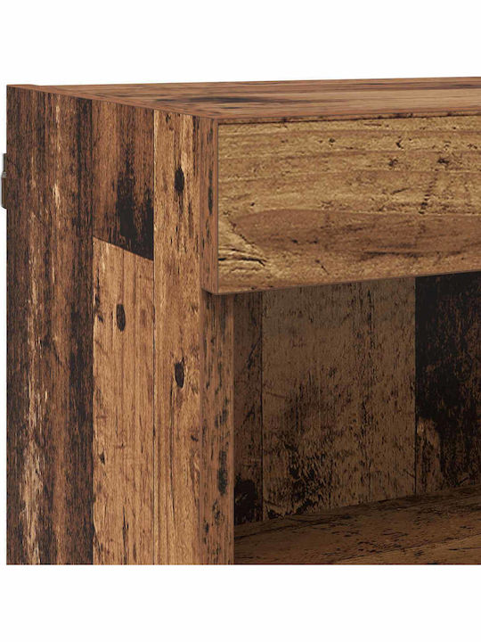 Wohnzimmer TV-Einheit Old Wood mit Vitrine & Beleuchtung L30xB28.5xH30cm