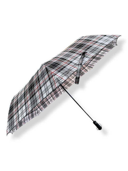 Rain Windproof Automatic Umbrella Compact Gray