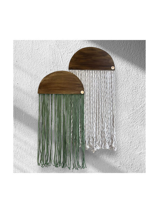 Macrame Hanging Wall Decor Handmade from Fabric
