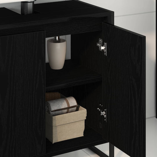vidaXL Шкаф без Мивка Д60xШ30xВ60см Black Beech