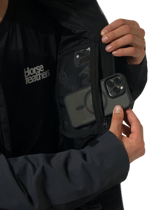 Horsefeathers OM326A Männer Jacke aus für Ski & Snowboard Schwarz