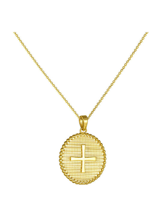 Ioannis Κόσμημα Μενταγιόν Κωνσταντινάτο Χρυσό 14K