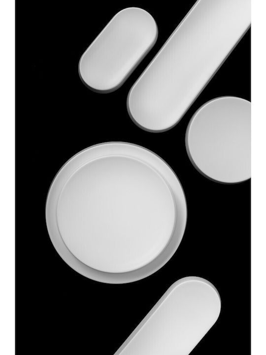 GTSA Serving Platter White with Diameter 28cm