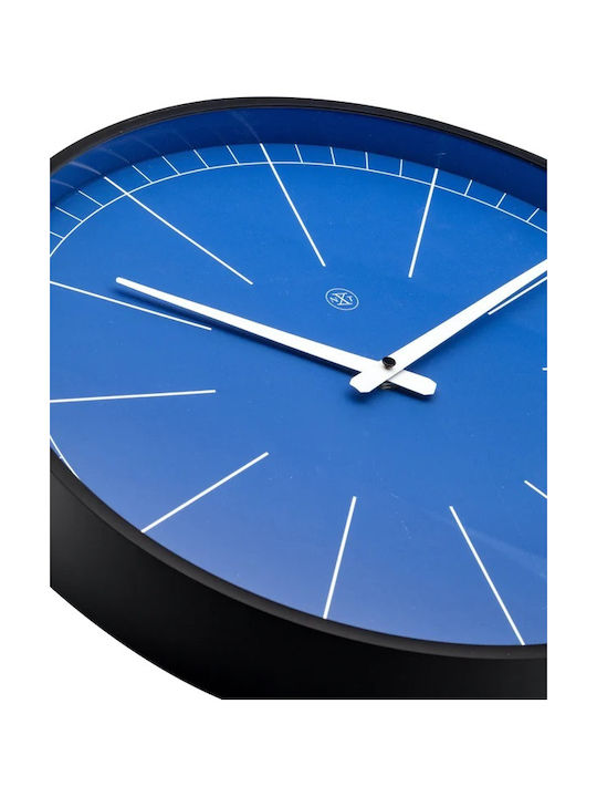 Nextime Wanduhr Kunststoff Blau Ø40cm