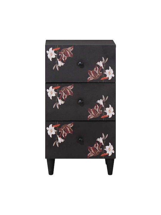 Wooden Chest of Drawers Colorful 40x33.5x75cm