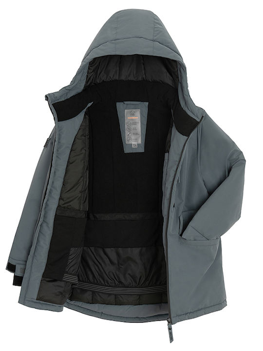 Kids Casual Coat with Hood Gray
