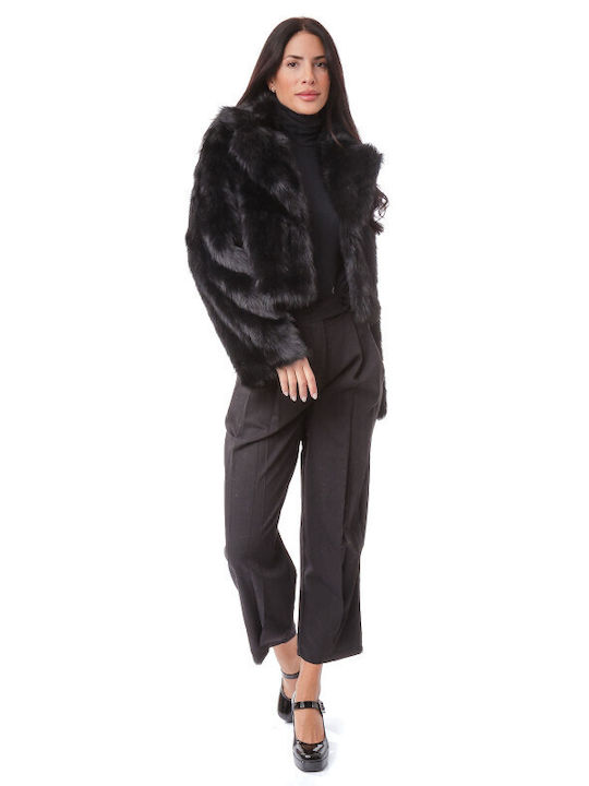 Women's Short Fur Black