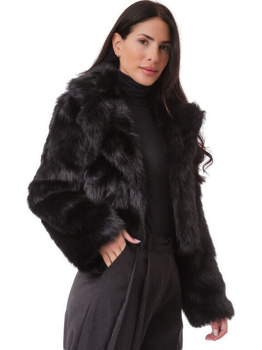 Women's Short Fur Black
