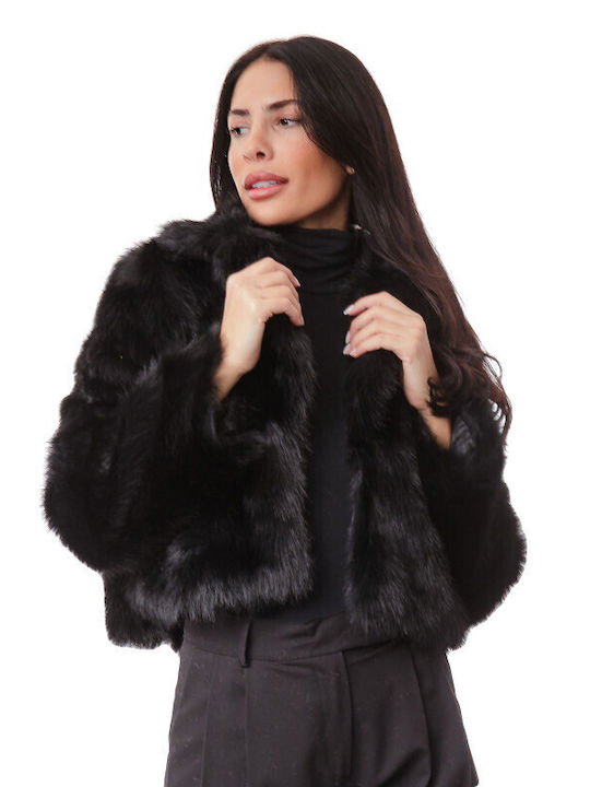 Women's Short Fur Black