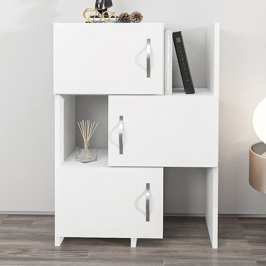 Στήλη Κουζίνας Λευκό 65x31.5x89.8εκ.