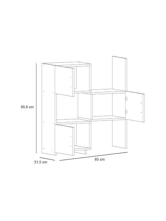 Кухненска Колона Бял 65x31.5x89.8бр