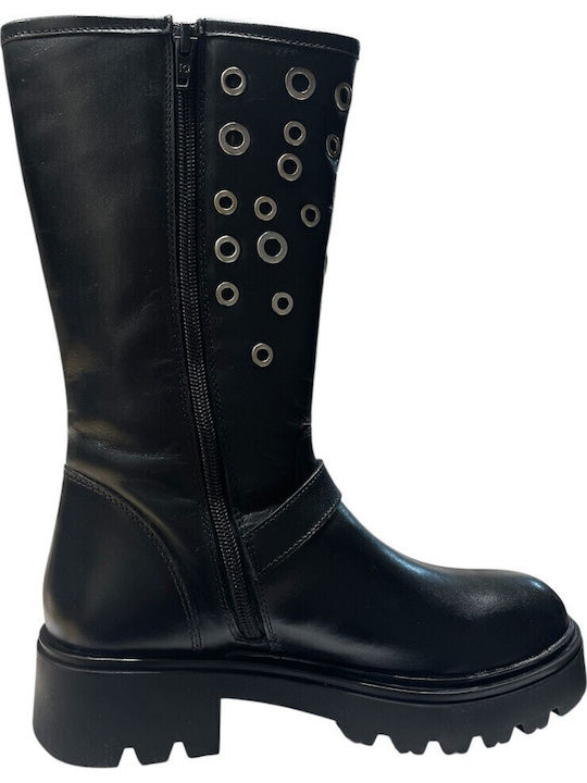 Leather Women's Boots Black