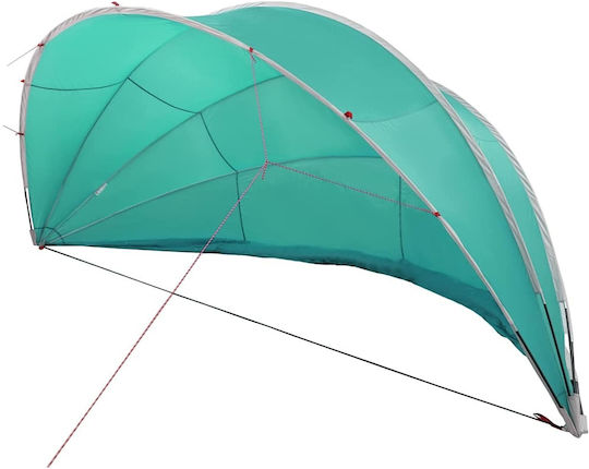 vidaXL Pool Awning 460x229cm Green