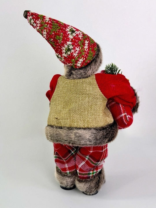 Decorativ Moș Crăciun Roșuς 35cm.