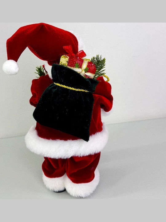 Dekorativer Weihnachtsmann Goldς aus Stoff 35cm