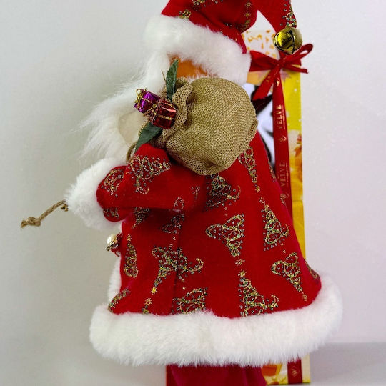 Decorativ Moș Crăciun Roșuς 43cm.