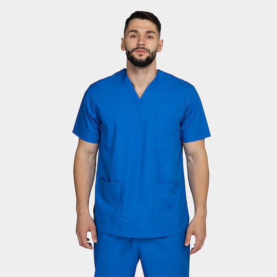 bwell Unisex Hose & Bluse Set Blau