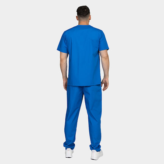 bwell Unisex Hose & Bluse Set Blau