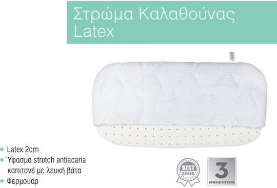 Bebe Strom Στρώμα Καλαθούνας / Port Bebe με Latex 35cmx75cmx2cm