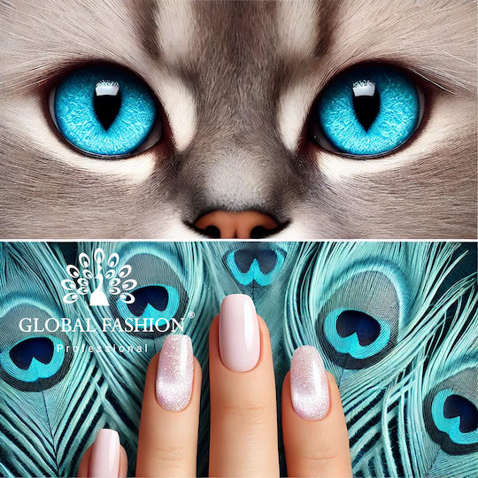 Global Fashion Semi-Permanent Nail Polish 09 Cat Eye 1pcs