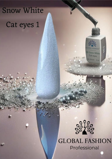 Global Fashion Semi-Permanent Nail Polish 01 Cat Eye 1pcs