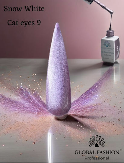 Global Fashion Semi-Permanent Nail Polish 09 Cat Eye 1pcs
