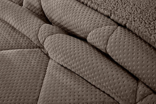 Saint Clair Husă de pătură Semi-dublu 180x240cm Vison 660 g/mp²Gsm